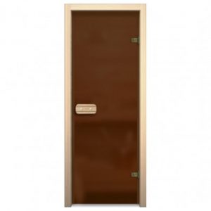 Матовая дверь для бани и сауны стеклянная 190*70 см