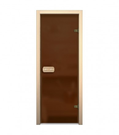 Матовая дверь для бани и сауны стеклянная 190*70 см