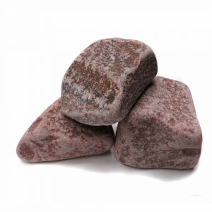 Камень для бани Кварцит малиновый обвалованнный (20 кг)
