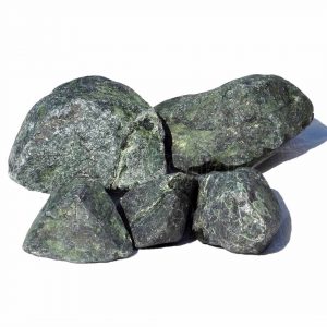 Камень для бани Серпинтинит шлифованный (ведро-10 кг)
