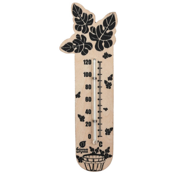БАННЫЙ ВЕНИК Главная Термометр “Банный веник” 17,5*4 см для бани и сауны БШ
