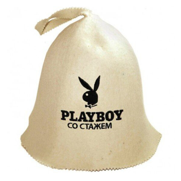 для бани Playboy со стажем 1 Шапка Playboy со стажем