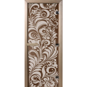 Дверь «Luxury» – Золотая Хохлома – Бронза, 1900×700