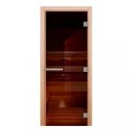 Дверь для бани «Эталон», Бронза, 2000x800, стекло 10 мм