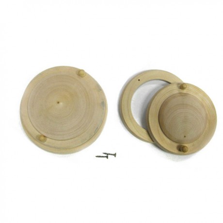 клапан 1 Клапан IRON тарельчатый без гравировки D–100 мм Контраст (комб. древесина)