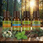Набор эфирных масел Банные штучки «Дыхание леса», 4 вида масел по 15 мл — изображение 4