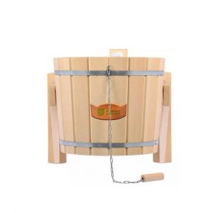 Обливное устройство «Русский душ» с пластиковой вставкой и наливным клапаном в коробке (16 л), липа, БШ