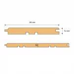 Панель Кедр Алтайский штиль 90*14, сорт А — изображение 3