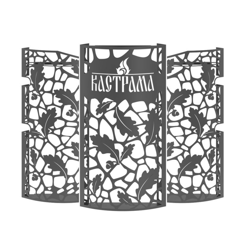 Карман для камней левый квадратный к печи Кастрама 3.0 mini