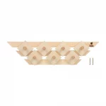 Вешалка «Трапеция», 7 крючков, 570х240х70, липа «Банные штучки» — изображение 2