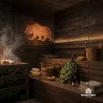 Панно можжевеловое, фигурное, медведь 270*570 мм — изображение 5