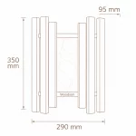 Абажур Woodson Trio с гималайской солью, ольха — изображение 3