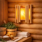 Абажур Woodson Trio с гималайской солью, ольха — изображение 2