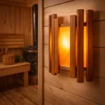 Абажур Woodson Trio с гималайской солью, дуб — изображение 2