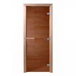 Дверь для бани «Теплый день» 1800x600, стекло 8 мм