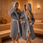 Халат вафельный Woodson, gray — изображение 2