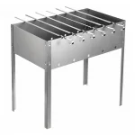 Мангал 50 х 30 х 50 см, сборный, + 6 шампуров (нерж.), в картонной коробке