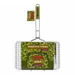 Решетка-гриль для стейков большая, с вилкой, веер в ПОДАРОК