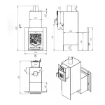 Печь для русской бани №05Р с двойной каменкой (ГТ 60) — изображение 5
