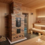 Печь для бани № 05Р-ГТ60 с двойной каменкой на газу — изображение 2