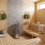 Электрическая каменка BORN® «LINE + O90» со встроенным управлением, 9 кВт, 220/380 В — изображение 7