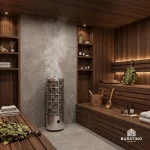 Электрическая каменка BORN® «LINE + O90» со встроенным управлением, 9 кВт, 220/380 В — изображение 8